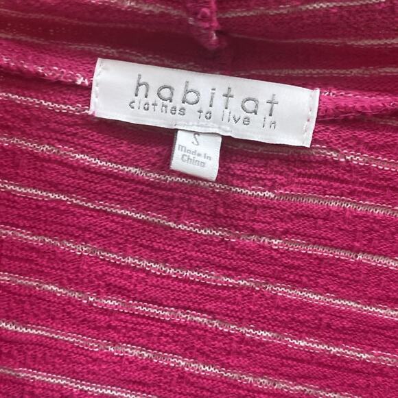 Habitat NWT Flamingo women’s size Small striped sweater - Picture 7 of 9